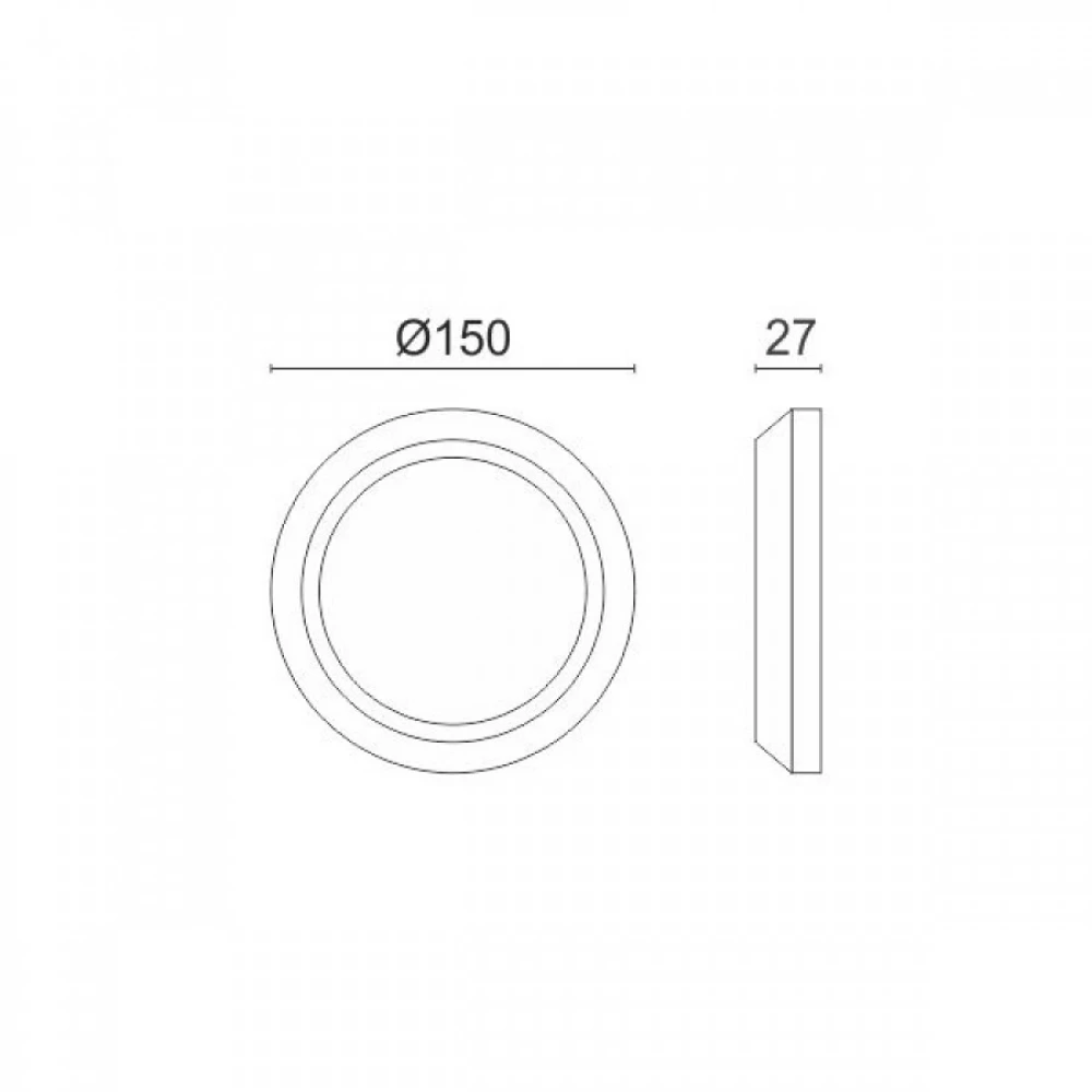 Απλίκα LED Εξωτερικού Χώρου Στρογγυλή 3W - Spotlight