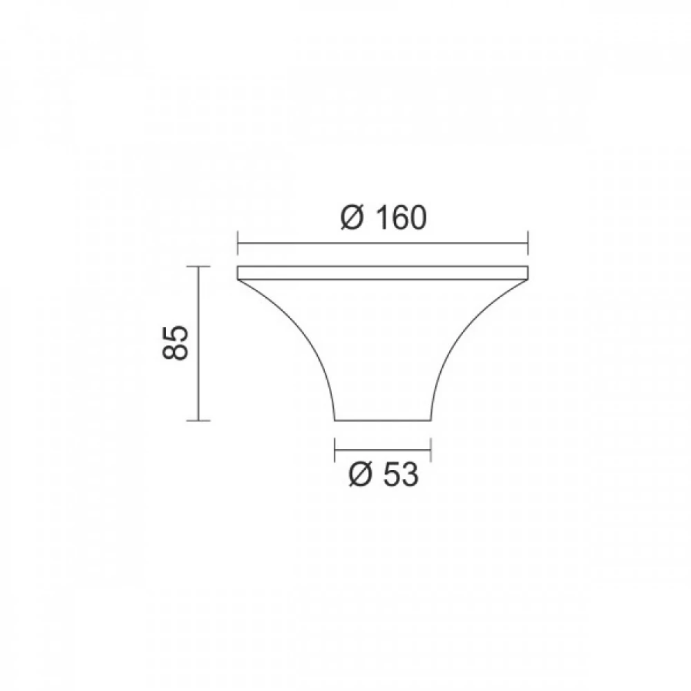 Πλαφονιέρα Γύψινη Οροφής 1xE27 20W - Spotlight