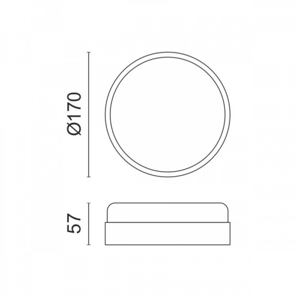 Απλίκα - Πλαφονιέρα Εξωτερικού Χώρου LED 18W IP54 - Spotlight