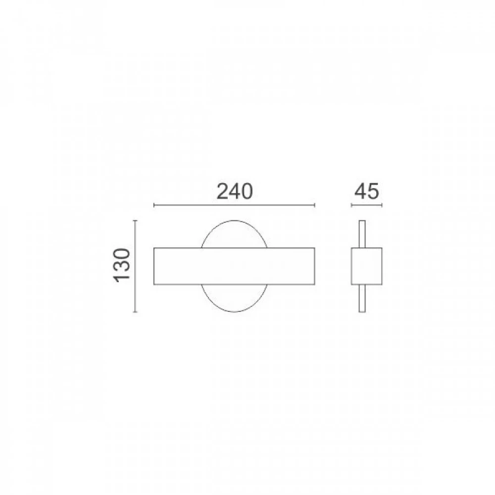 ΑΠΛΙΚΑ ΤΟΙΧΟΥ LED 4W 3000K IP20 - SPOTLIGHT