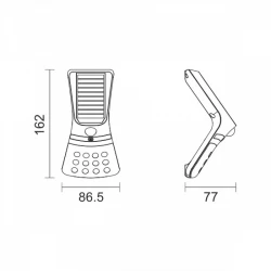 ΗΛΙΑΚΟ ΦΩΤΙΣΤΙΚΟ ΤΟΙΧΟΥ ΜΕ ΑΙΣΘΗΤΗΡΑ PIR 1.5W 3000K | 4000K - SpotLight