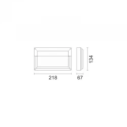 ΑΠΛΙΚΑ ΤΟΙΧΟΥ Ε27 15W IP54 - SPOTLIGHT