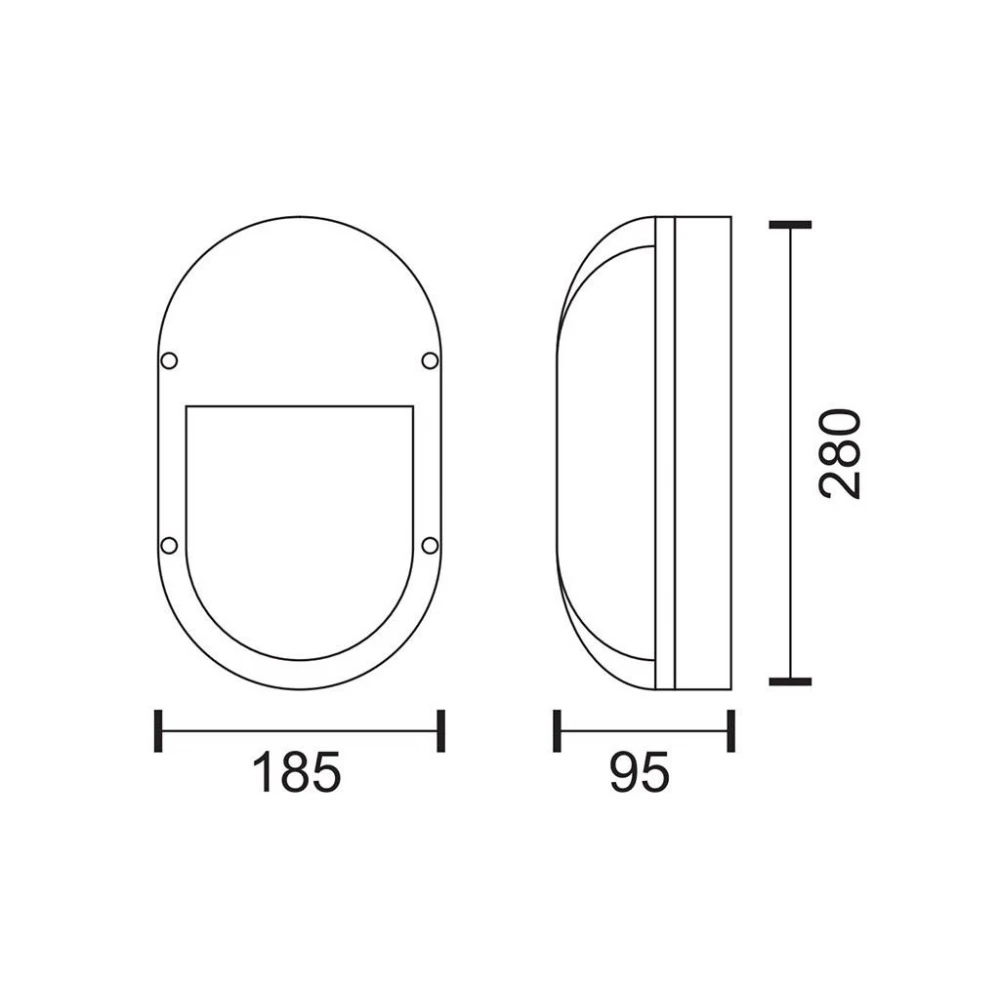 ΑΠΛΙΚΑ ΤΟΙΧΟΥ Ε27 15W IP54 - SPOTLIGHT