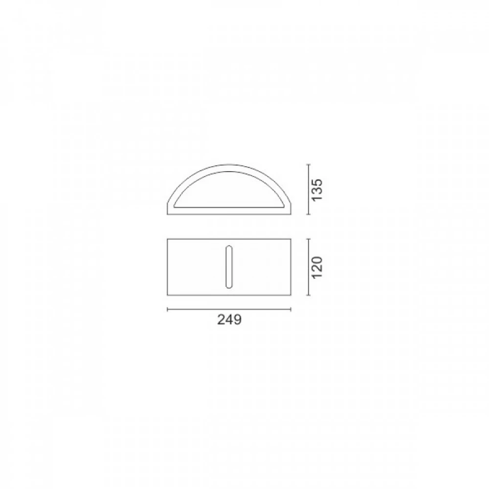 ΑΠΛΙΚΑ ΤΟΙΧΟΥ Ε27 18W IP44 - SPOTLIGHT