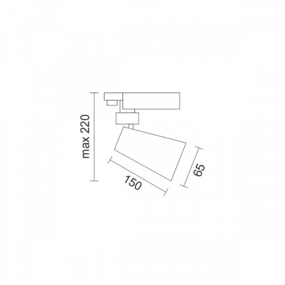 SPOT ΡΑΓΑΣ LED ΡΥΘΜΙΖΟΜΕΝΟ 30W 4000K ΜΑΥΡΟ Spotlight
