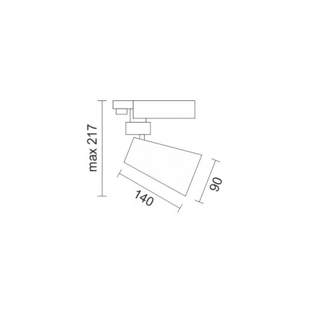 SPOT ΡΑΓΑΣ LED ΡΥΘΜΙΖΟΜΕΝΟ 40W 3000K ΜΑΥΡΟ Spotlight