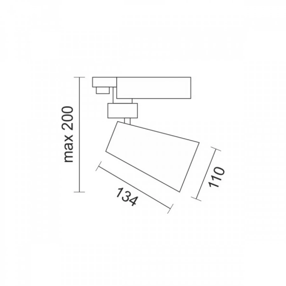 ΣΠΟΤ ΡΑΓΑΣ 3 ΦΑΣΕΙΣ LED CCT 20W 3000K | 4000K | 6000K ΜΑΥΡΟ Spotlight