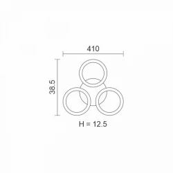 ΠΛΑΦΟΝΙΕΡΑ ΟΡΟΦΗΣ LED CCT 40W 3000K | 4000K | 6000K ΚΑΦΕ - Spotlight