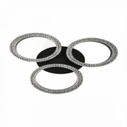 ΠΛΑΦΟΝΙΕΡΑ ΟΡΟΦΗΣ LED CCT 40W 3000K | 4000K | 6000K ΜΑΥΡΗ - Spotlight