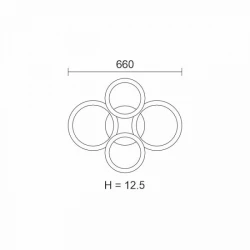 ΠΛΑΦΟΝΙΕΡΑ ΟΡΟΦΗΣ LED CCT 70W 3000K | 4000K | 6000K ΚΑΦΕ - Spotlight