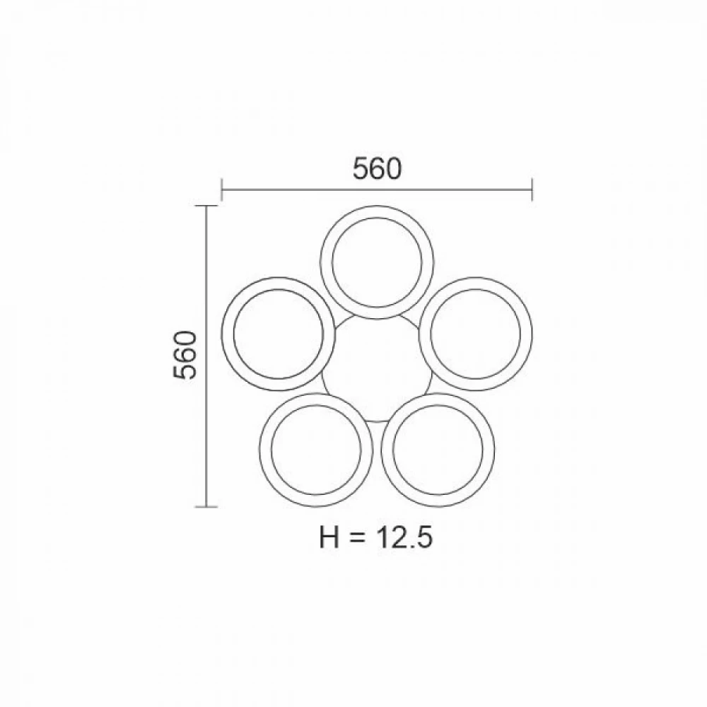 ΠΛΑΦΟΝΙΕΡΑ ΟΡΟΦΗΣ LED CCT 64W 3000K | 4000K | 6000K ΚΑΦΕ - Spotlight