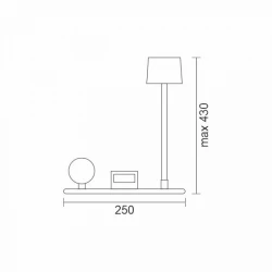 ΦΩΤΙΣΤΙΚΟ LED ΓΡΑΦΕΙΟΥ ΜΕ HXEIO BLUETOOTH KAI ΒΑΣΗ ΑΣΥΡΜΑΤΗΣ ΦΟΡΤΙΣΗΣ CCT - Spotlight