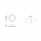 LED SMD Αδιάβροχο Χωνεύτο Downlight Οροφής 7W 140° Στρογγυλό SpotLight