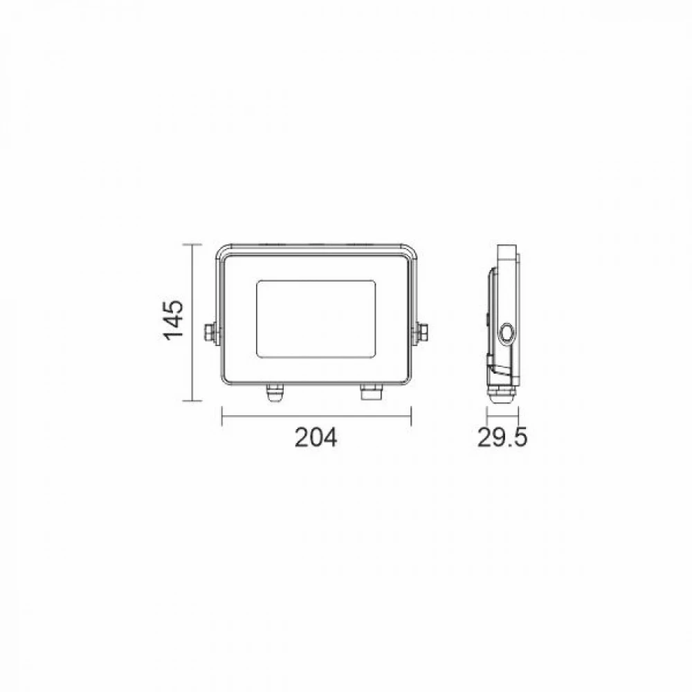 CCT ΠΡΟΒΟΛΕAΣ LED SLIM SMD 50W  - SPOTLIGHT