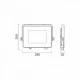 CCT ΠΡΟΒΟΛΕAΣ LED SLIM SMD 100W  - SPOTLIGHT