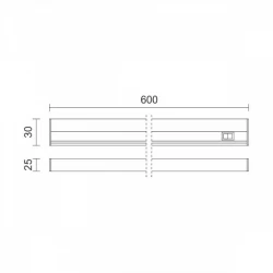 ΓΡΑΜΜΙΚΟ ΦΩΤΙΣΤΙΚΟ LED ΜΕ ΔΙΑΚΟΠΤΗ 9W CCT - SPOTLIGHT