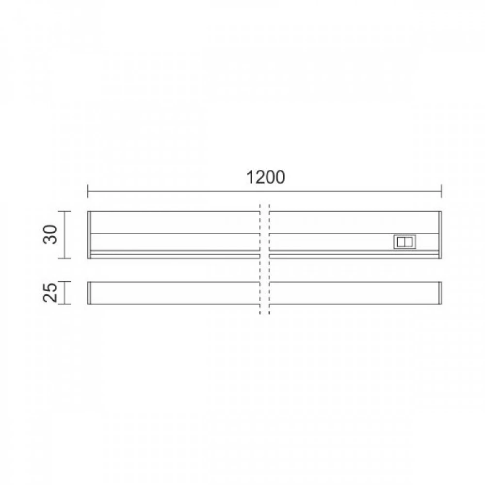 ΓΡΑΜΜΙΚΟ ΦΩΤΙΣΤΙΚΟ LED ΜΕ ΔΙΑΚΟΠΤΗ 18W CCT - Spotlight