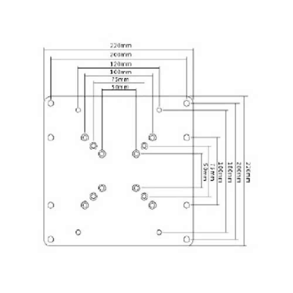 Βάση TV ADAPTER 23*42" LCD-201C Ασημί LLC - Top Electronics
