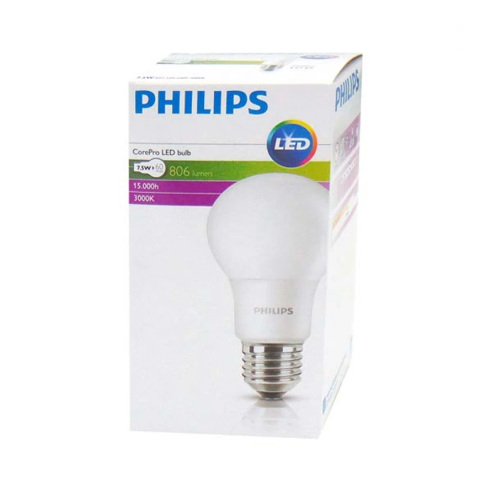 LED Λάμπα A60 E27 7.5W 806LM 200° Ψυχρό 6500K - Philips