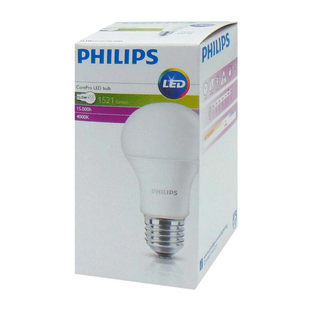 LED Λάμπα A60 E27 12.5W 1521LM 200° Ψυχρό Λευκό 6500K - Philips