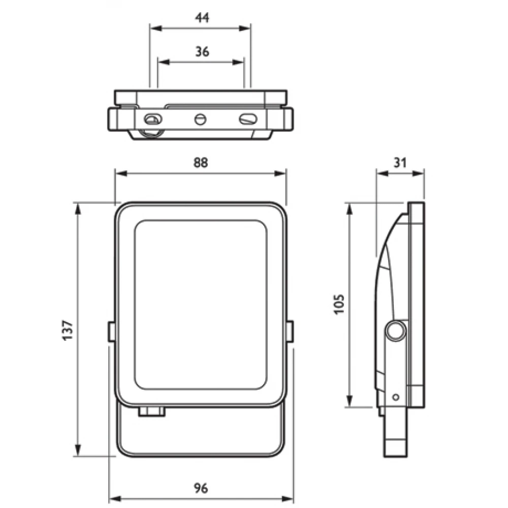 ΠΡΟΒΟΛΕΑΣ LED 10W 220-240VAC 4000K 1050LM IP65 BVP154/164 - Philips