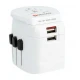 ADAPTOR UNIVERSAL Σε UNIVERSAL Πτυσσόμενο Αποσπώμενο 2 Τεμαχίων Mε USB - PRO Light USB – World SKROSS
