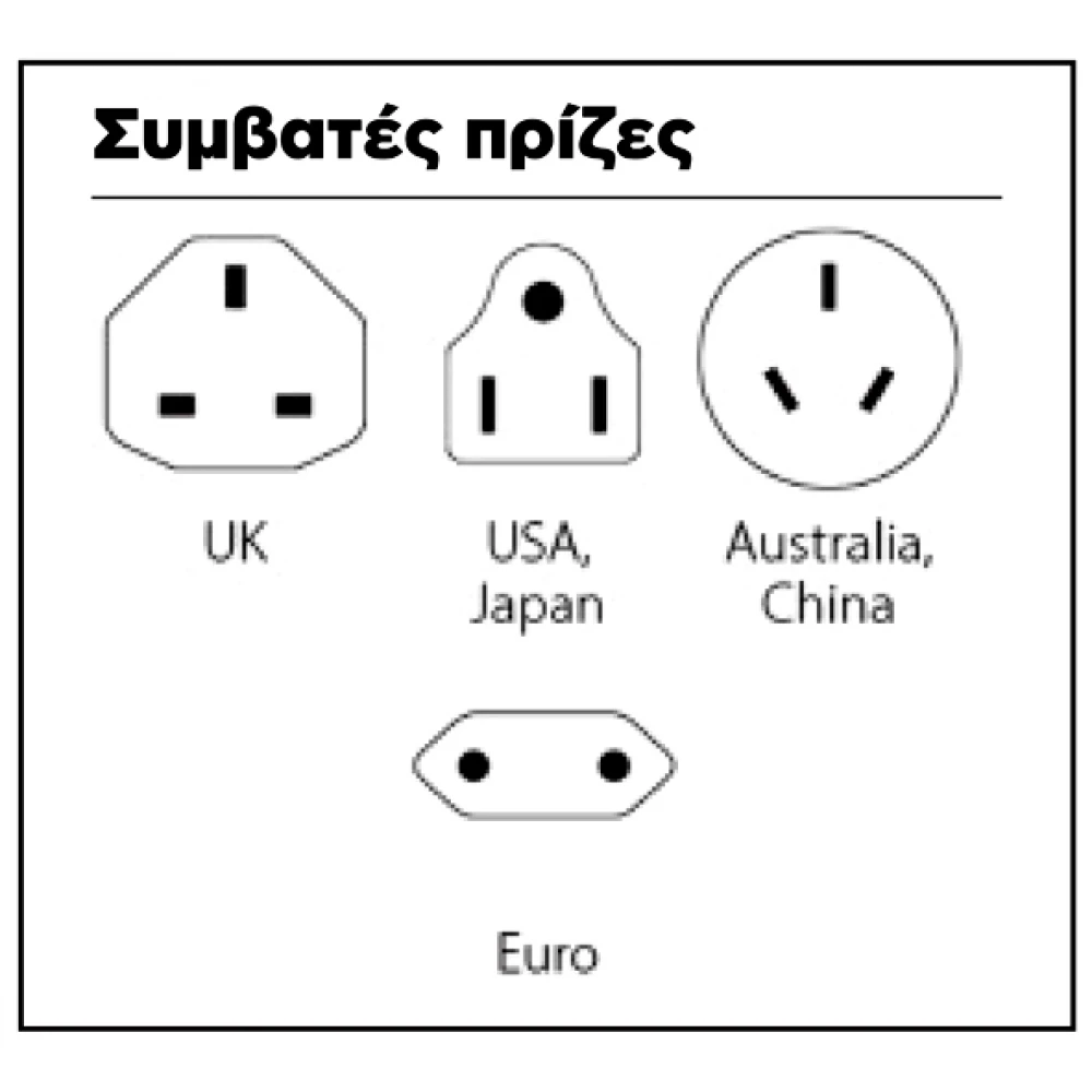 ADAPTOR UNIVERSAL Σε 2 USB 2400mA - World Usb Charger - SKROSS