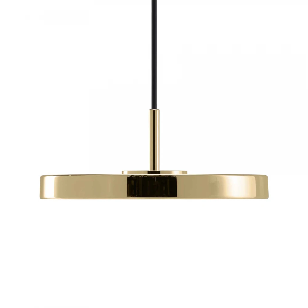 Κρεμαστό Φωτιστικό LED Asteria Micro Monochrome - Polished Brass 12W Φ15cm Dimmable by UMAGE