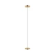 Κρεμαστό Φωτιστικό LED Asteria Micro Monochrome - Polished Brass 12W Φ15cm Dimmable by UMAGE