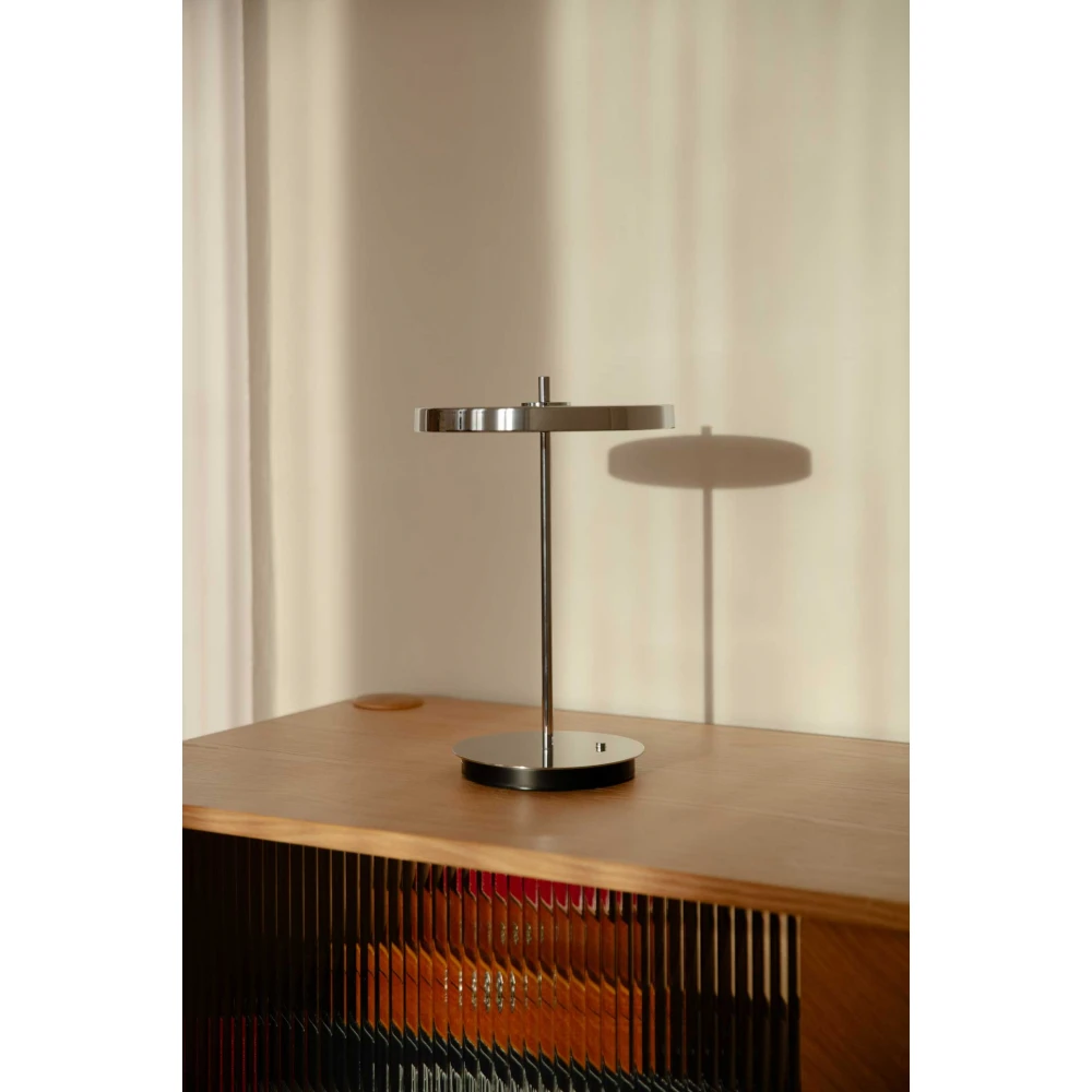 LED Πορτατίφ Μπαταρίας Επαναφορτιζόμενο Asteria Move Dimmable - Polished steel - by UMAGE