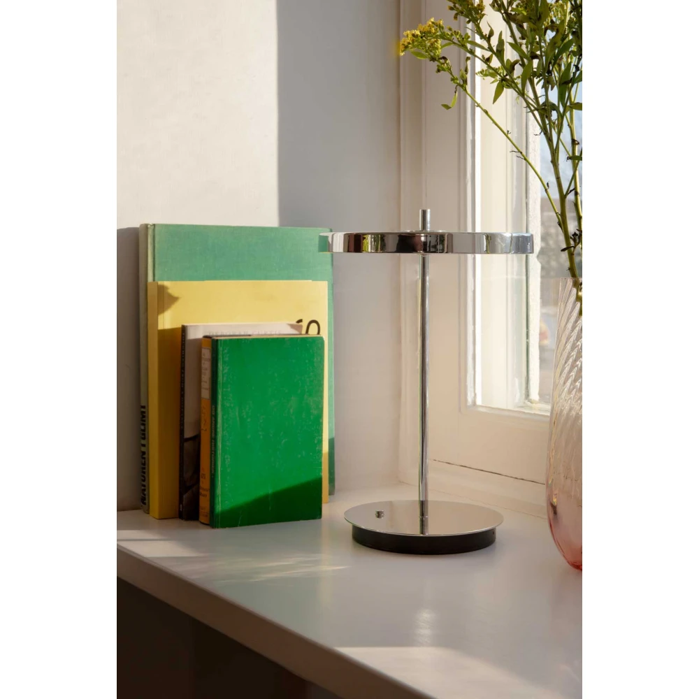 LED Πορτατίφ Μπαταρίας Επαναφορτιζόμενο Asteria Move Dimmable - Polished steel - by UMAGE