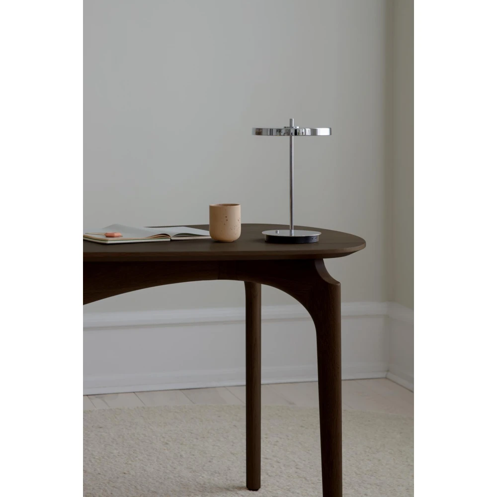 LED Πορτατίφ Μπαταρίας Επαναφορτιζόμενο Asteria Move Dimmable - Polished steel - by UMAGE