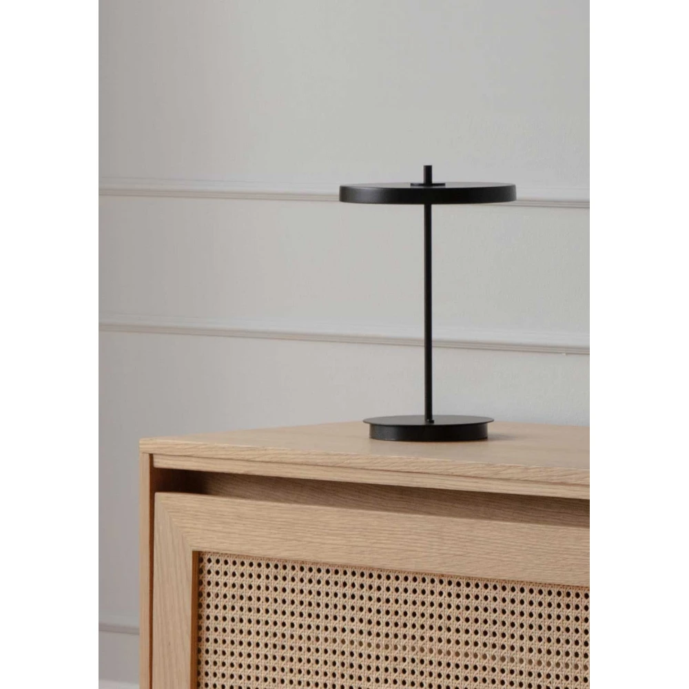 LED Πορτατίφ Μπαταρίας Επαναφορτιζόμενο Asteria Move Dimmable - Black/black stem - by UMAGE