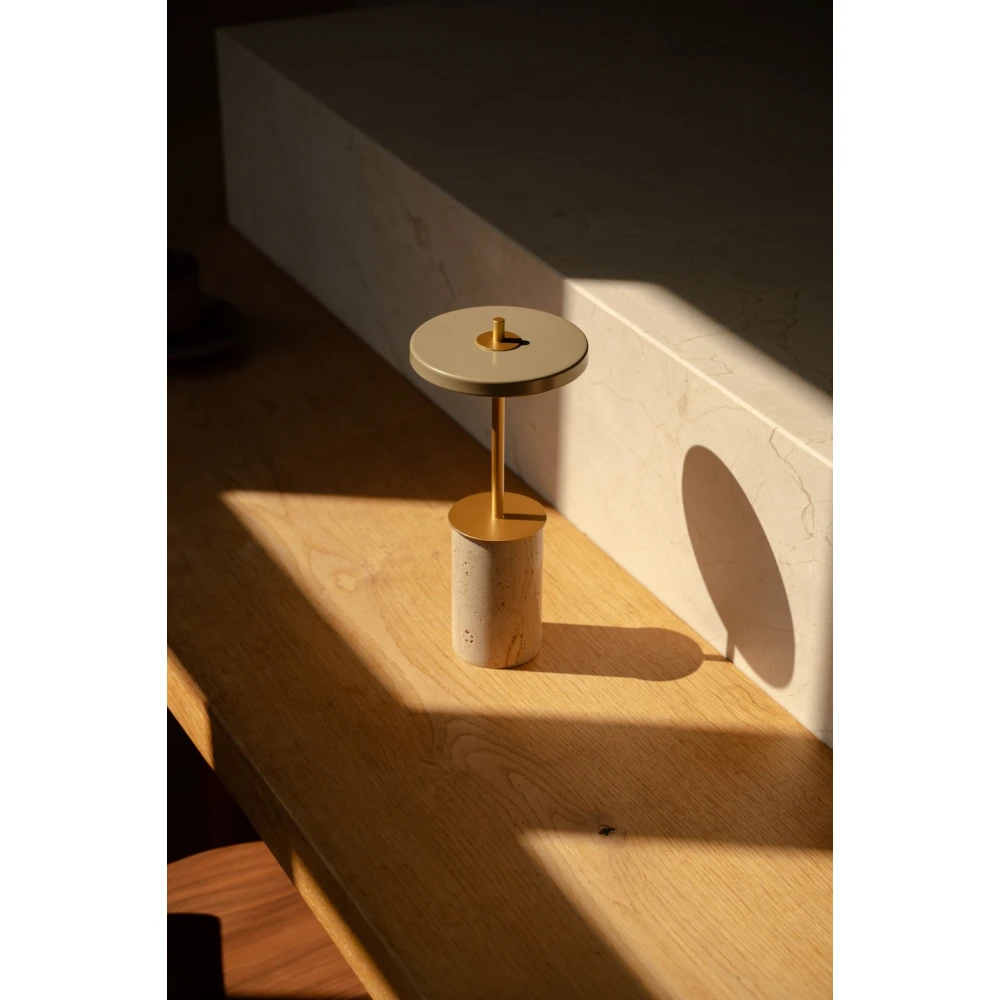 LED Πορτατίφ Portable - Asteria Move Mini Dimmable - Clay travertine brass by UMAGE