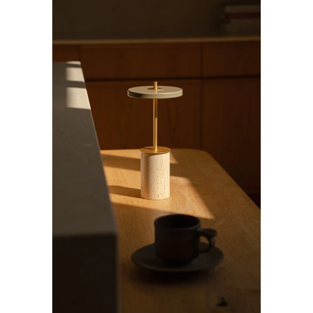 LED Πορτατίφ Portable - Asteria Move Mini Dimmable - Clay travertine brass by UMAGE