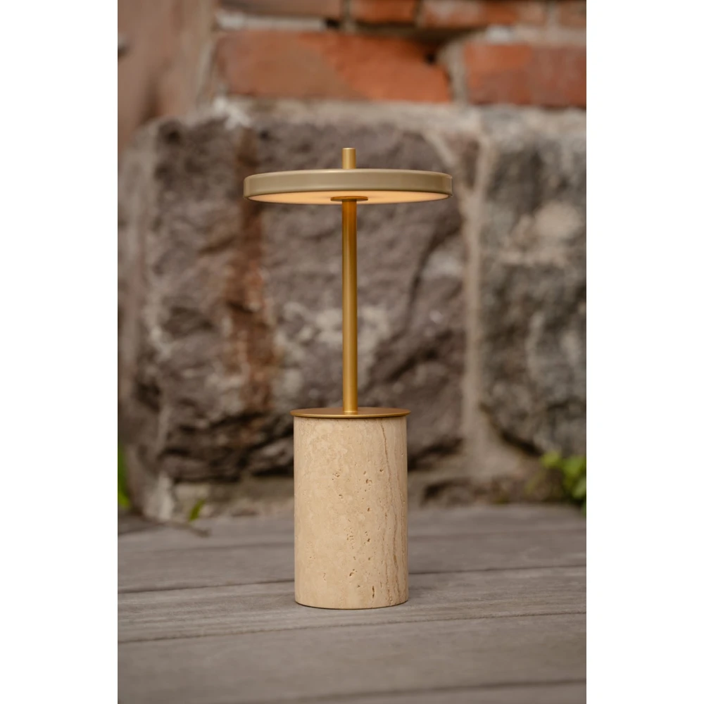 LED Πορτατίφ Portable - Asteria Move Mini Dimmable - Clay travertine brass by UMAGE