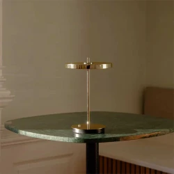 LED Πορτατίφ Μπαταρίας Επαναφορτιζόμενο Asteria Move Dimmable - Polished brass - by UMAGE