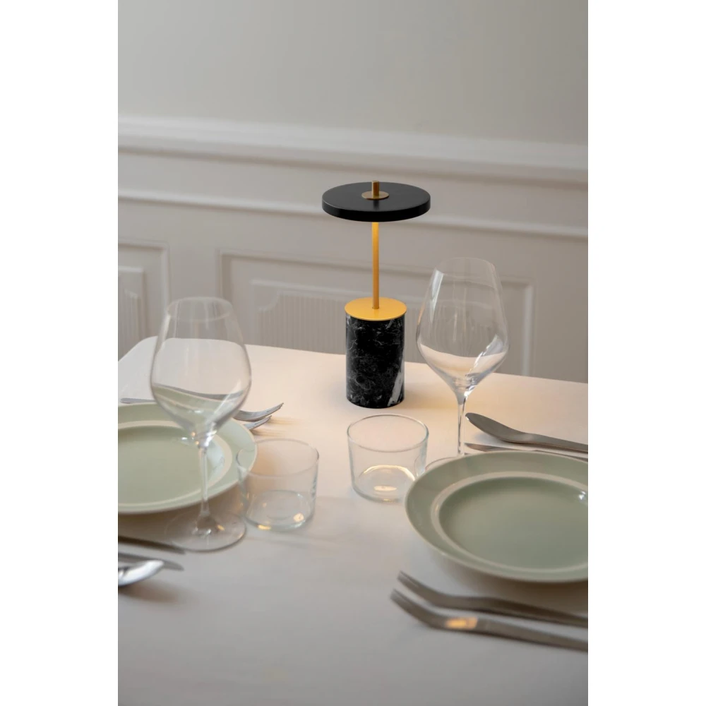 LED Πορτατίφ Portable από Μάρμαρο - Asteria Move Mini Dimmable - Black marble by UMAGE