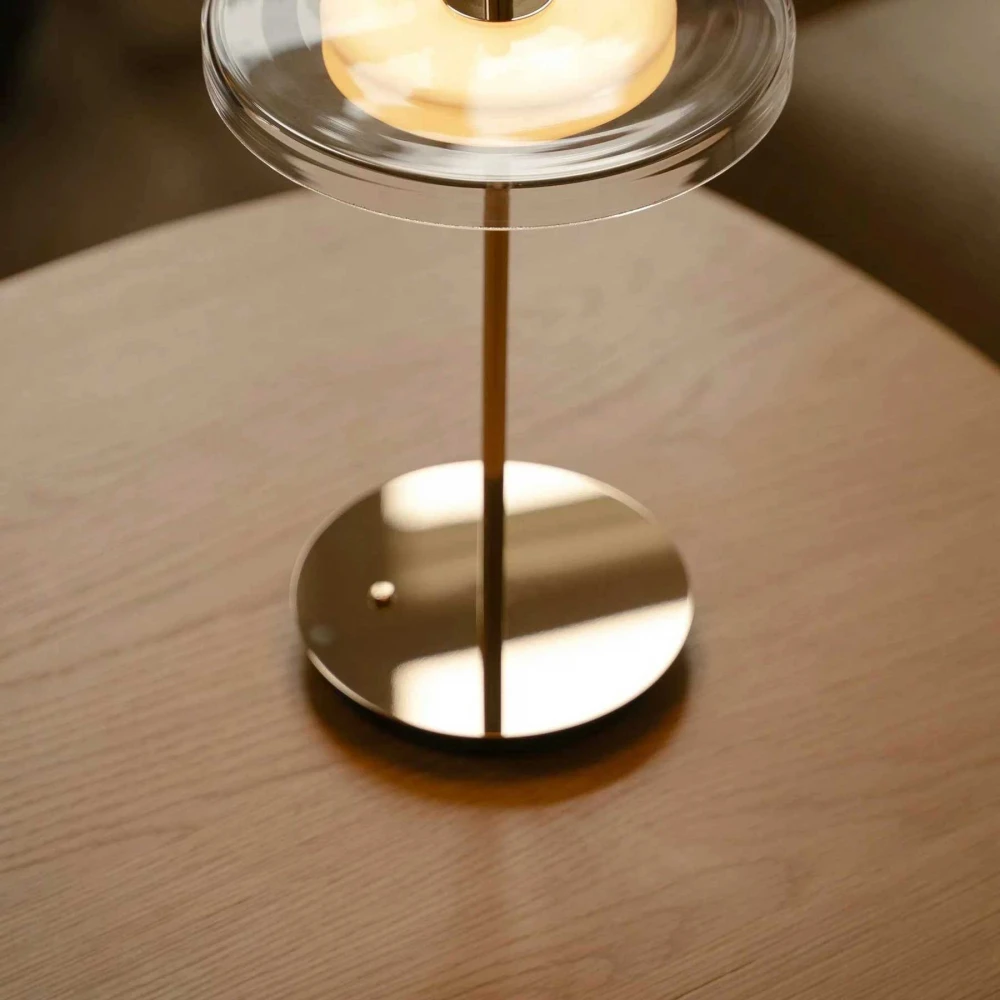 LED Πορτατίφ Μπαταρίας Επαναφορτιζόμενο Asteria Glass Move - Polished Brass - by UMAGE
