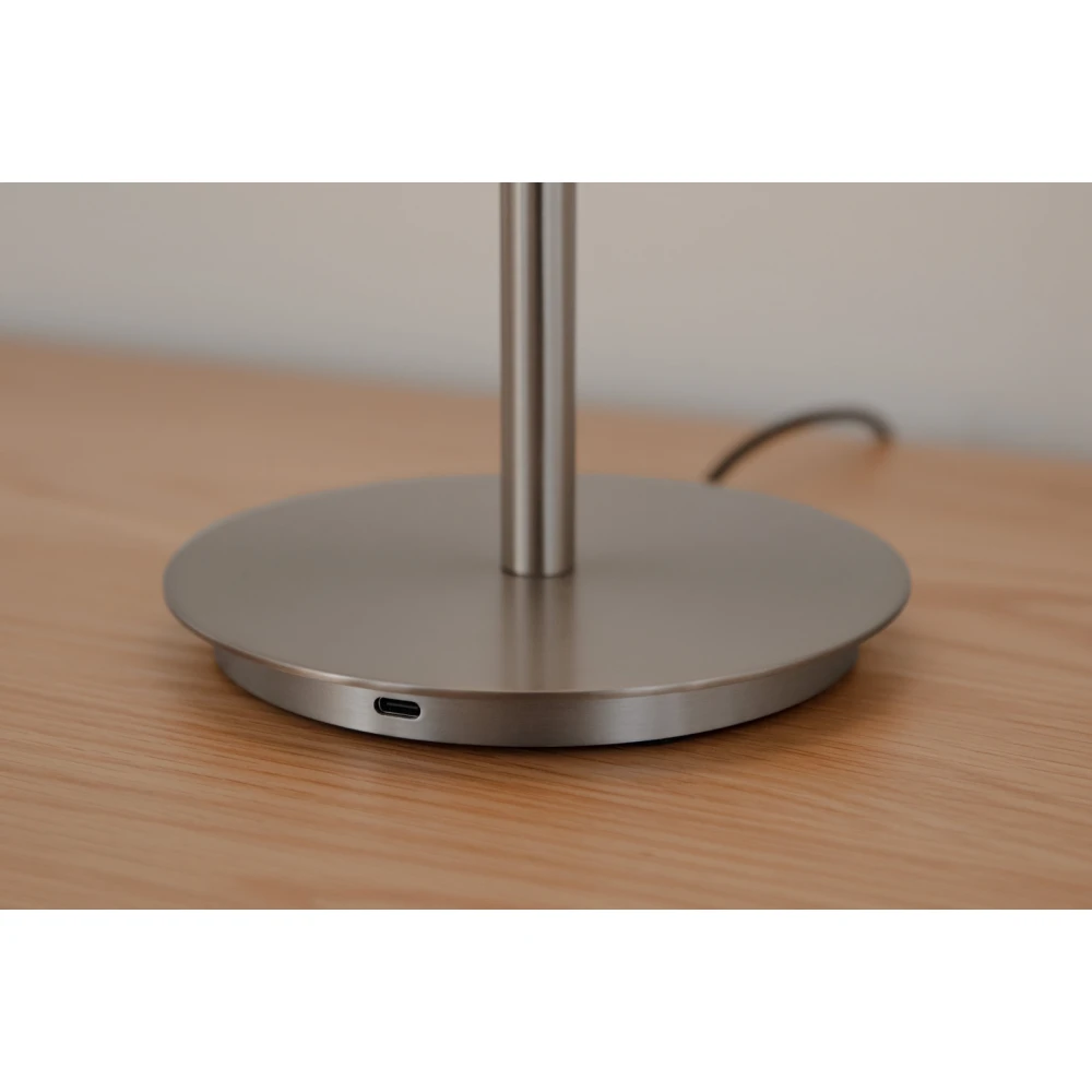 LED Πορτατίφ Από Γυαλί 9W CRI91 Dimmable - Audrey table Steel - by UMAGE