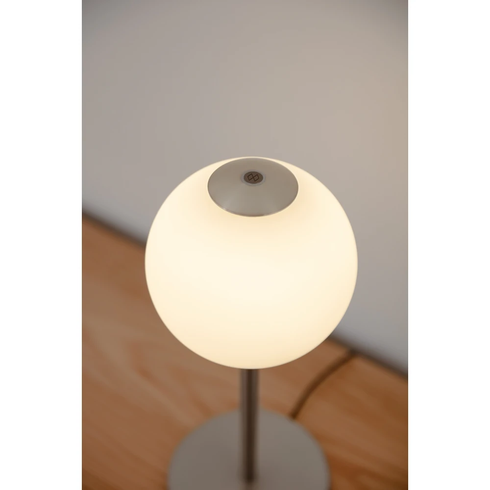 LED Πορτατίφ Από Γυαλί 9W CRI91 Dimmable - Audrey table Steel - by UMAGE