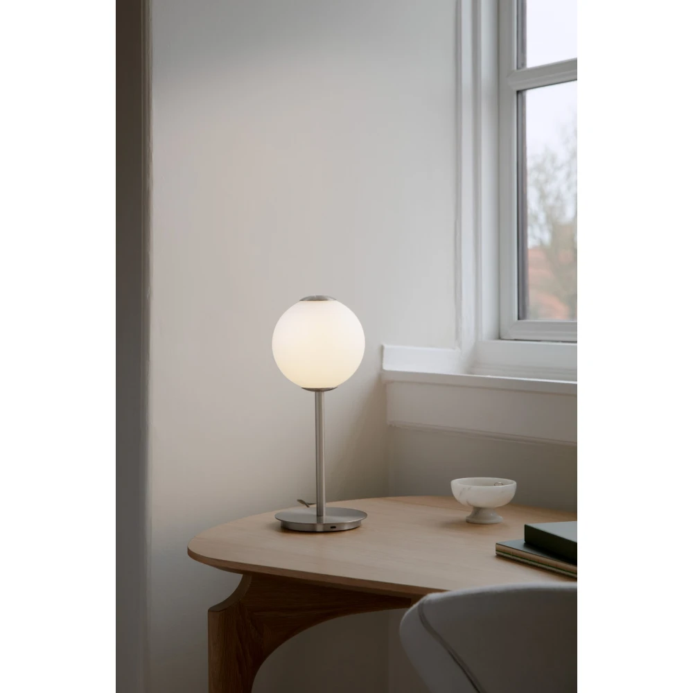 LED Πορτατίφ Από Γυαλί 9W CRI91 Dimmable - Audrey table Steel - by UMAGE