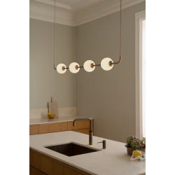 LED Κρεμαστό Φωτιστικό Από Γυαλί 24W CRI91 Dimmable - Audrey Linear - by UMAGE