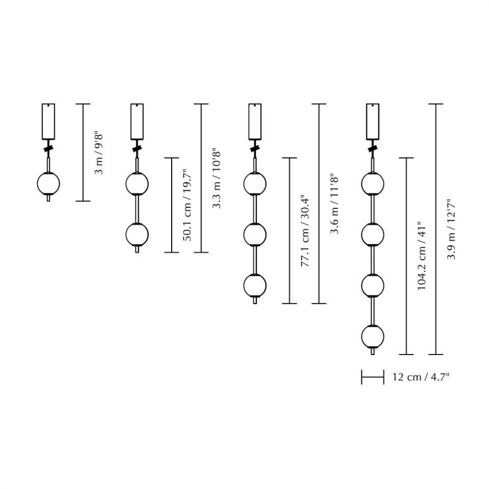 LED Κρεμαστό Φωτιστικό Από Γυαλί STEEL 8W CRI91 Dimmable - Audrey 1 - by UMAGE