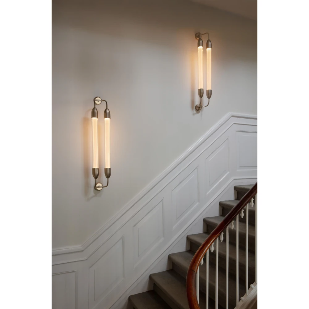 Φωτιστικό Τοίχου 2xGU10 Lemon Squeeze long double - Plated brass - by UMAGE