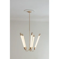 Φωτιστικό Οροφής 5xGU10 Lemon Squeeze Long - Plated brass - by UMAGE