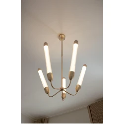Φωτιστικό Οροφής 5xGU10 Lemon Squeeze Long - Plated brass - by UMAGE