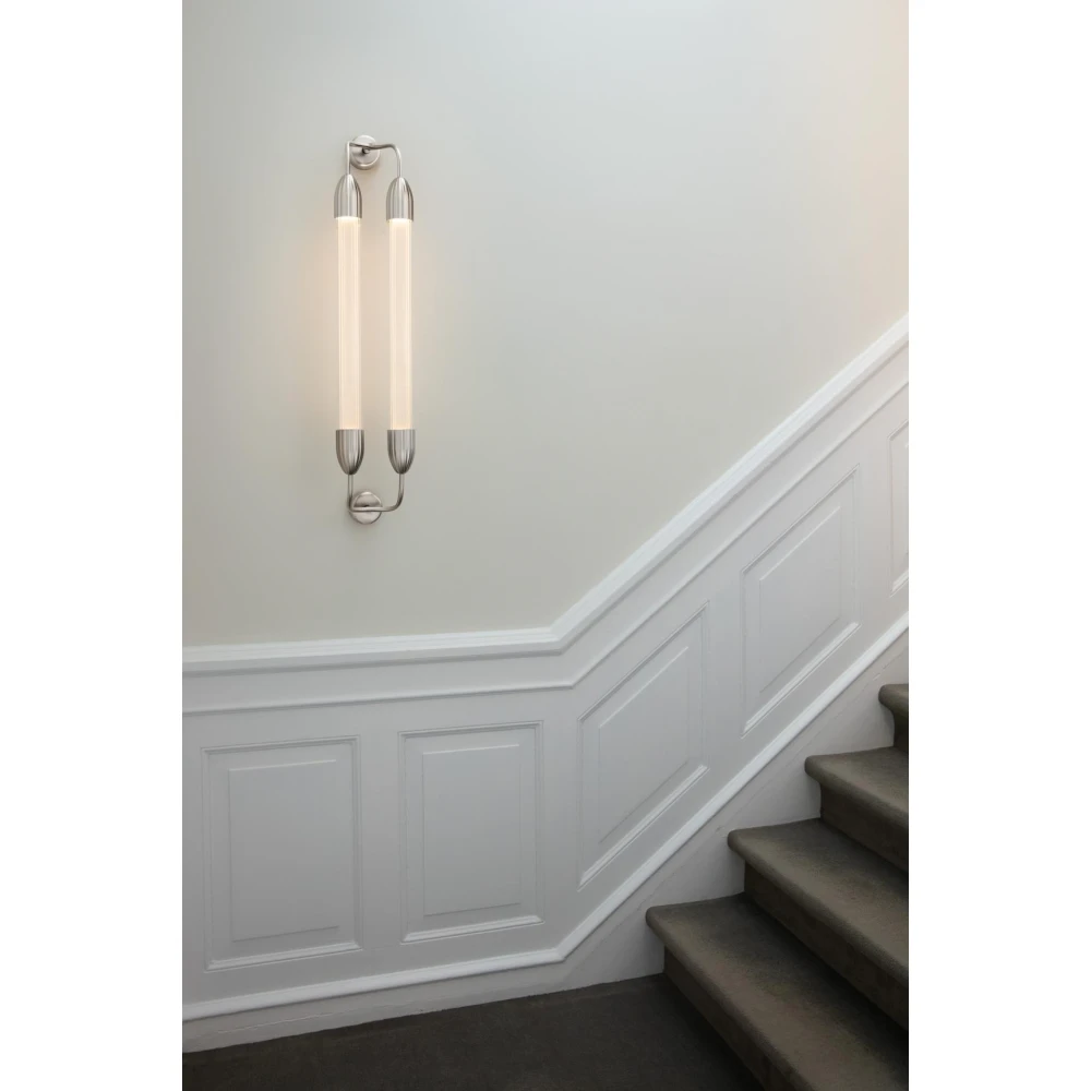 Φωτιστικό Τοίχου 2xGU10 Lemon Squeeze long double - Polished steel - by UMAGE