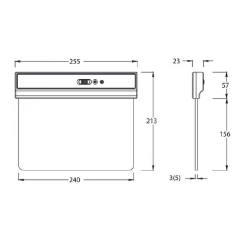 Επαναφορτιζόμενο Φωτιστικό διπλής όψης LED με Μπαταρία Λιθίου 2W - Universe