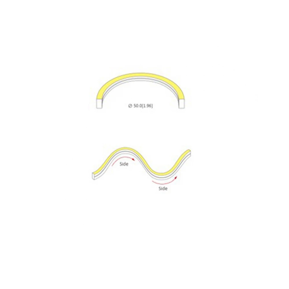 LED Neon Flex Φωτοσωλήνας 8W /m IP65 Μπλε DIMMABLE - Universe